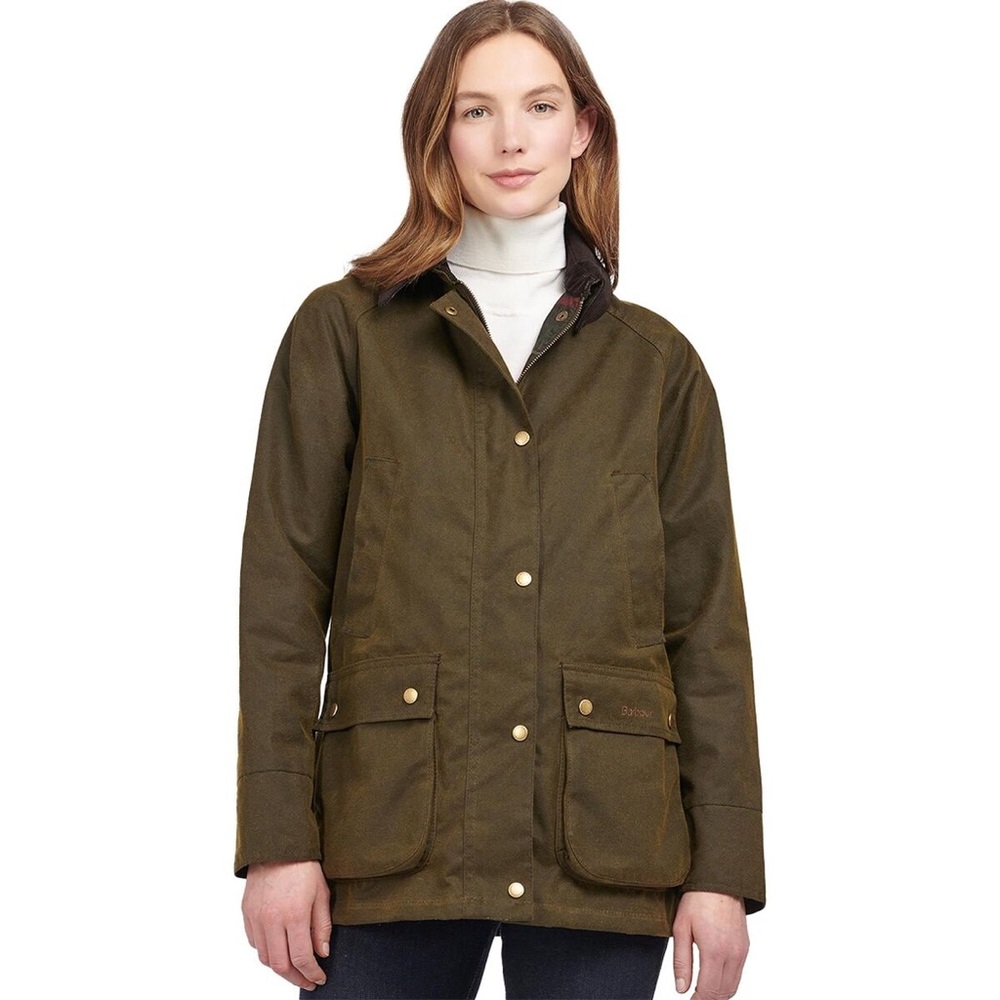 Like New classic olive Barbour acorn jacket US4 UK8